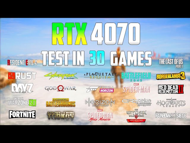 RTX 4070 Test in 30 Games - 1440p & 4K