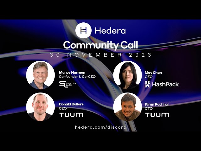 Hedera Community Call | MetaMask Snaps, WalletConnect, and HashPack Developments | Nov 30, 2023