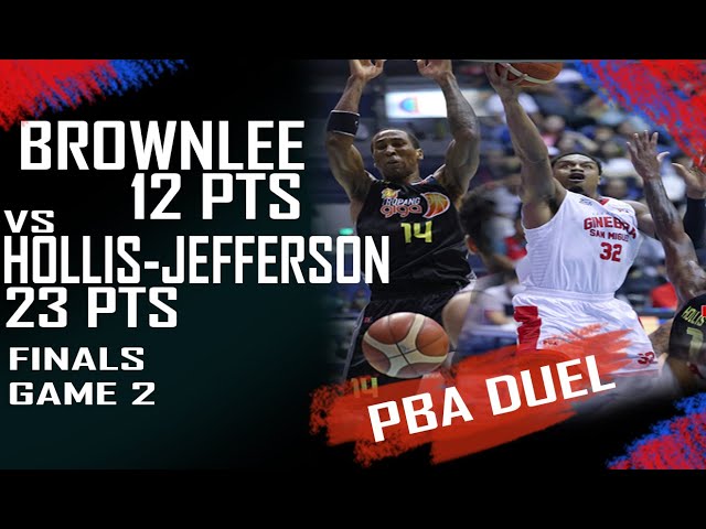 Justin Brownlee vs Rondae Hollis-Jefferson Full Duel Highlights | Finals Game 2