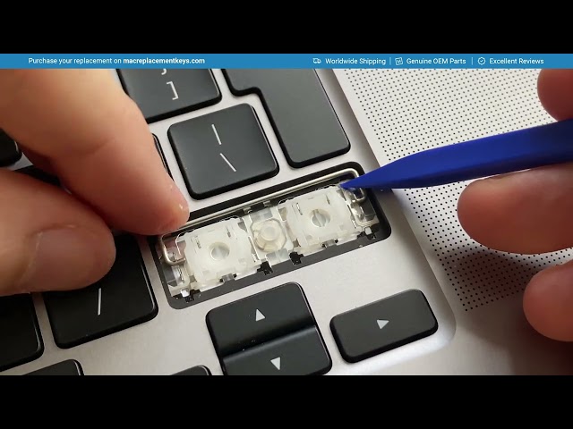 How to replace the large keycaps on a MacBook Pro A2141, A2251, A2289 and A2338 Intel & M1