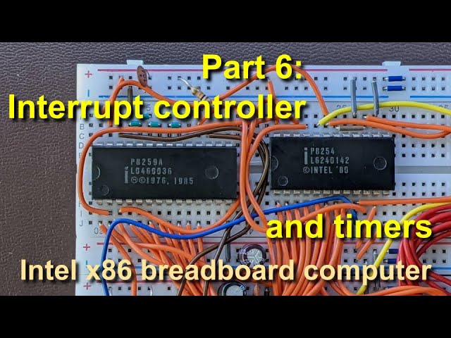 More I/O devices: Interrupt controller and timers - 16-bit Intel x86 breadboard computer [part 6]
