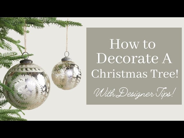 How to Decorate a Christmas tree with Gorgeous Ribbon!