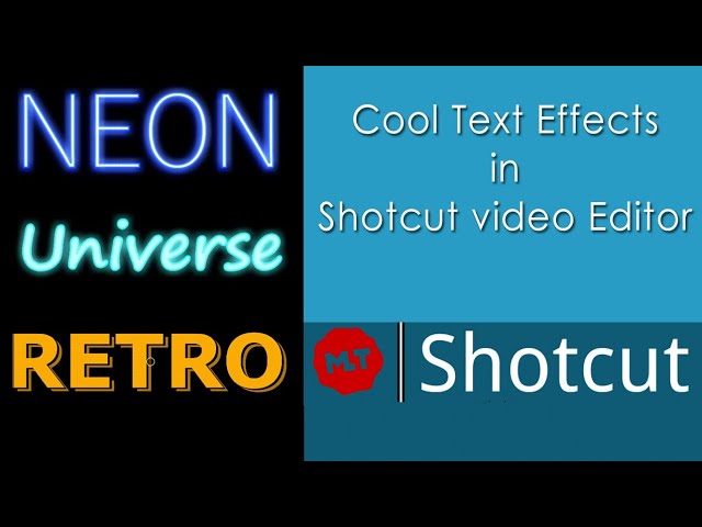 Cool Text effects - Shotcut video editor