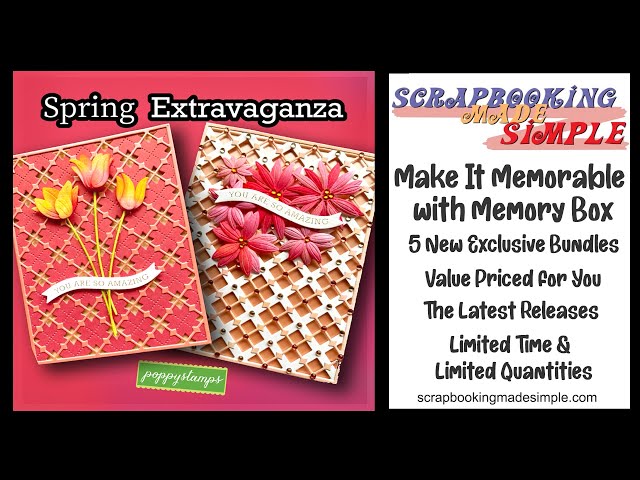 Make it Memorable with Memory Box for March! 5 Exclusive Bundles, Value Priced and New Collections