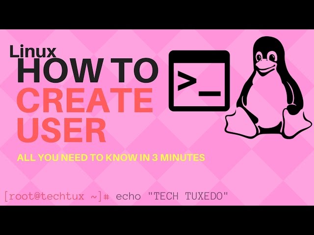 Linux in 3 mins - How to add a user