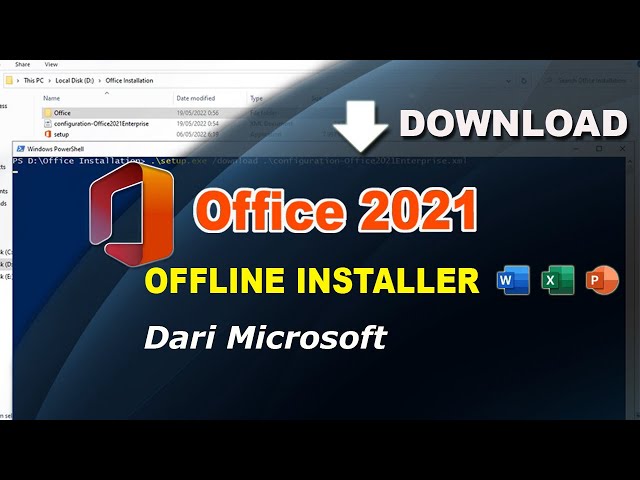 Cara Download OFFLINE Installer OFFICE 2021 dari Microsoft dan Cara Install