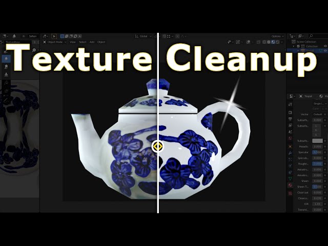 Blender 2.8 & GIMP 2.10 - Texture Cleanup & Symmetry Painting (Beginners Crash Course)