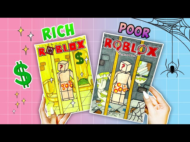 [💸paperdiy💸] Roblox POP THE PIMPLES - RICH vs POOR Jail 로블록스 Blind Bag | 종이 놀이 asmr