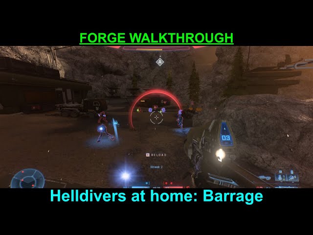 Helldivers at home: Barrage  | Forge Walkthrough (HALO: INFINITE)