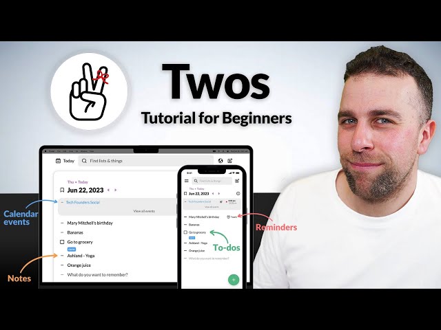 Twos for Beginners: Notes & Tasks in One