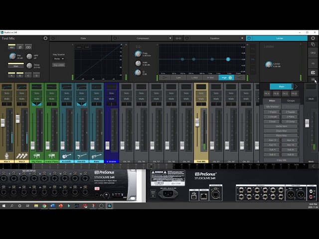 Presonus StudioLive III Rack Mixers - Setting up a Channel