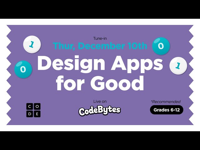 CodeBytes Episode 4 with Hadi - Design Apps for Good