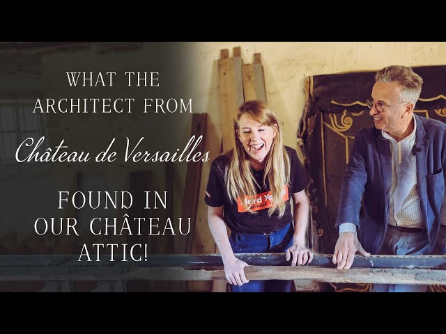 Rare treasures discovered in the château attic by the architect from Château de Versailles