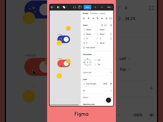 Let's make a switch in Figma #shorts