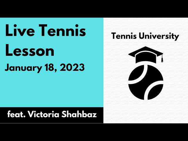 Forehand Footwork feat. Victoria Shahbaz || Live Beginner Tennis Lesson No. 1