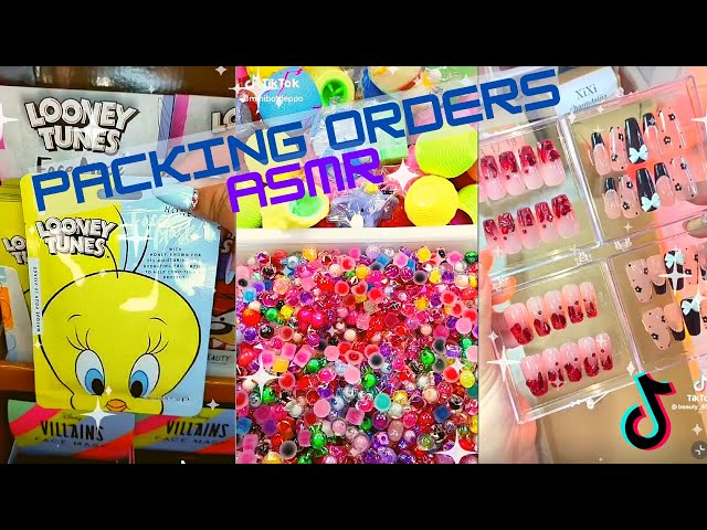 Satisfying packing orders ✨ ASMR style ✨ TikTok compilation #23 #asmr #packingorders #smallbusiness