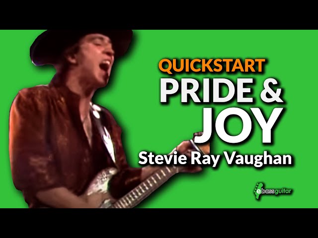Walking Blues Bass guitar Lesson  Quick Start -  Pride & Joy Stevie Ray Vaughan