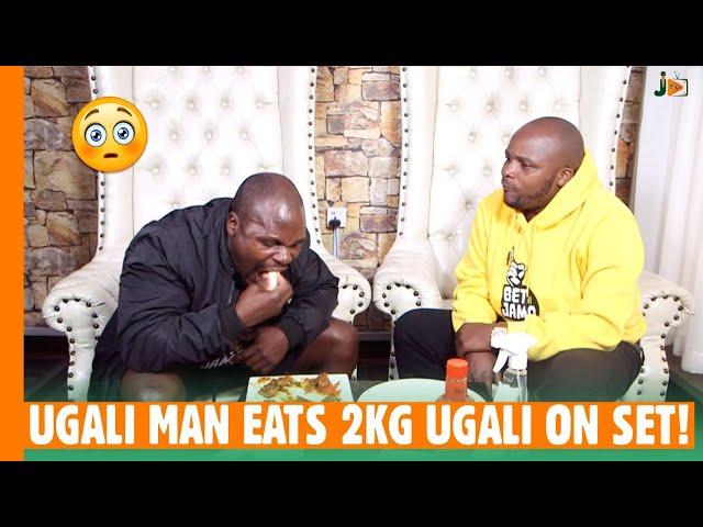 UGALI MAN EATS 2KG UGALI ON SET! #BongaNaJalas