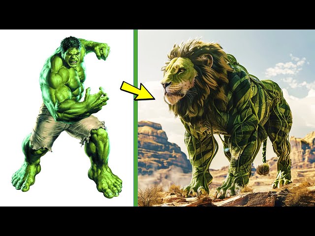 AVENGERS As LION VENGERS 🔥 All Characters  (MARVELS & DC) 2024