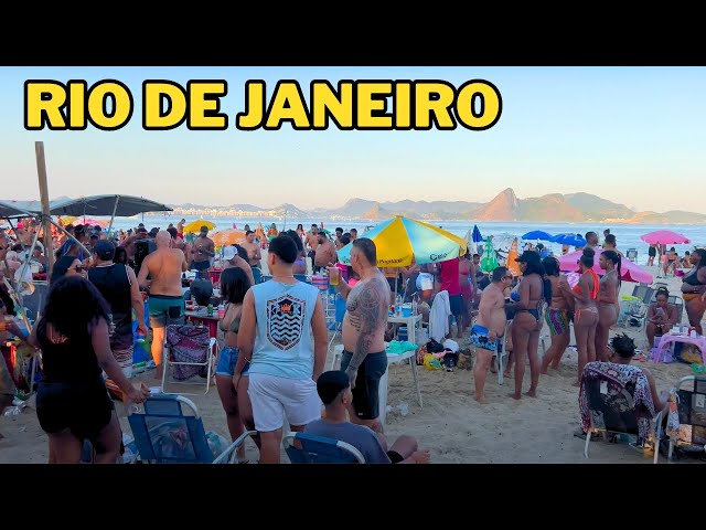 Sunny Sunday in Rio de Janeiro | Beach and Flamengo Park | Brazil 🇧🇷【4K】2024
