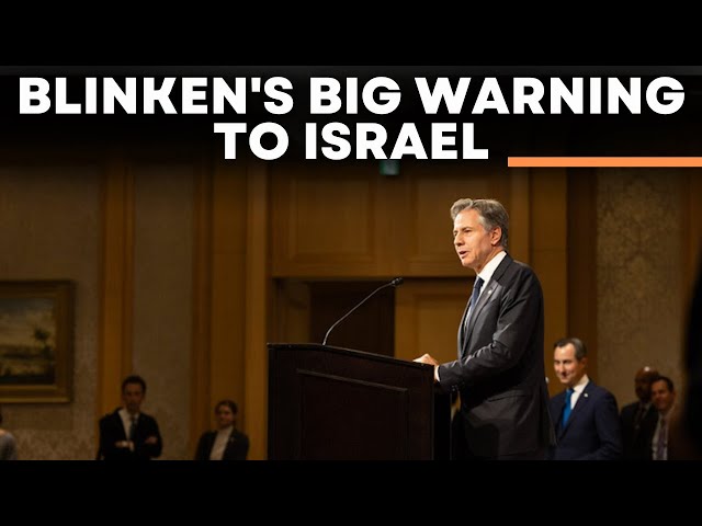 Antony Blinken LIVE: Blinken Warns Israel Against Occupying Gaza At G7 | Israel War