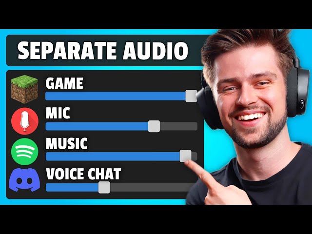 How To Split Your Audio In OBS (game, mic, music, voice chat)