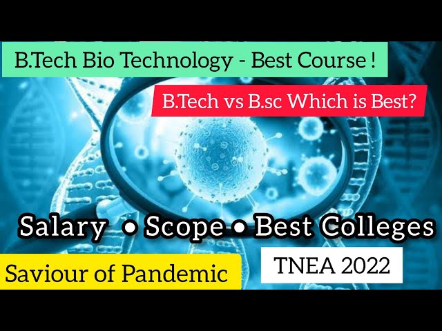 Top 5 College for Bio Technology|B.Tech Vs B.sc/M.sc Which is Best|Scope & Job|Dineshprabhu