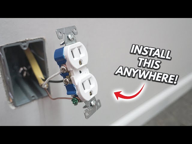 How To Add An Electrical Outlet Anywhere (2021) Complete Wiring | DIY Tutorial For Beginners!