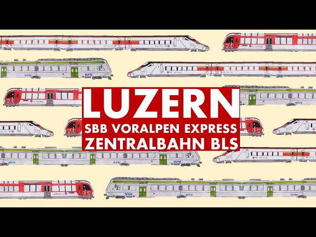 Trainspotting at Luzern (CH) | EuroCity, Voralpen Express, BLS, Zentralbahn & SBB