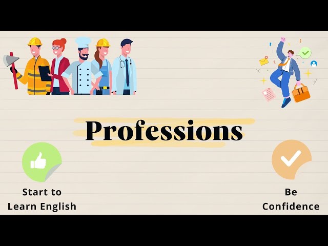 Professions Part 3-Jobs and Occupations-Learn Different Job Names
