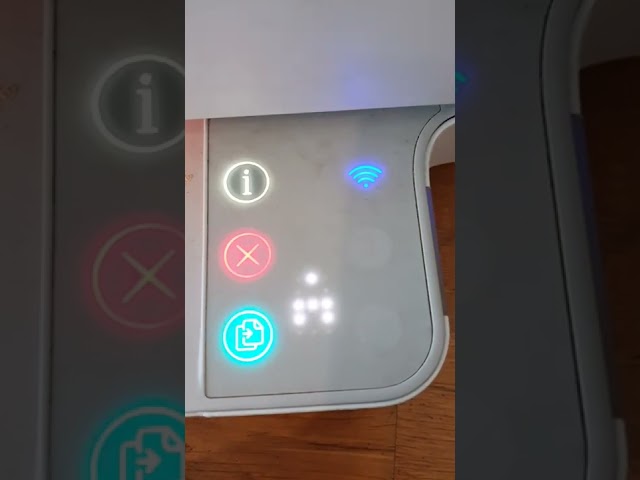 HP printer going crazy! flashing lights.