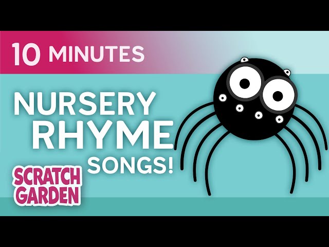 The Itsy Bitsy Spider & Friends | Nursery Rhymes Compilation | Scratch Garden