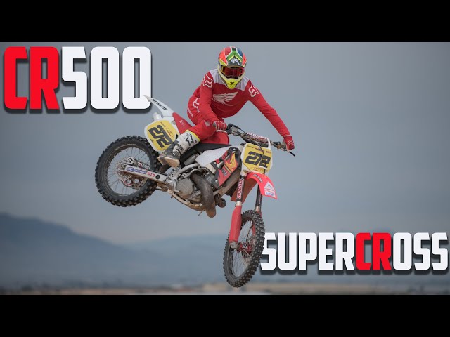 21-Year-Old Honda CR500 Does Supercross!!