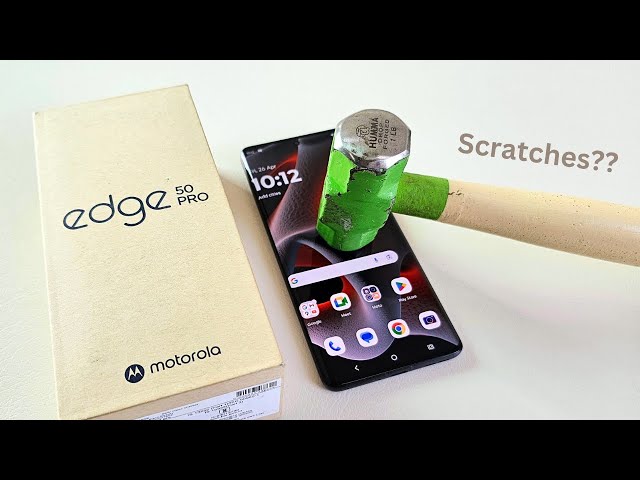 Motorola Edge 50 Pro Screen Scratch Test