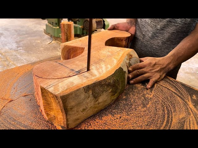 Ingenious Woodworking Techniques Monolithic | Unique Wood Process Idea For Making Epoxy Dining Table