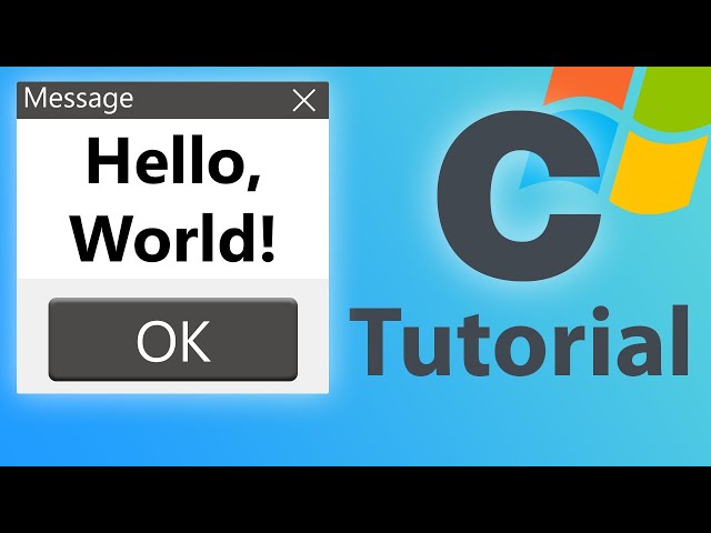 Hello World Dialog with C on Windows
