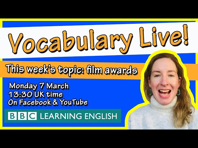 Vocabulary Live: film awards