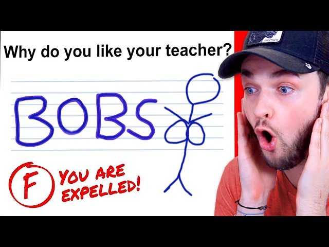 Reacting to the FUNNIEST KID TEST ANSWERS!