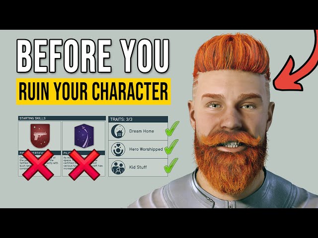Don't Make this Mistake! - Starfield Character Creation Guide: Best Traits, Background Tips & Skills