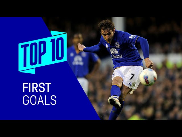 TOP 10: FIRST EVERTON GOALS | Ft. Lukaku, Cahill, Kanchelskis, James + more