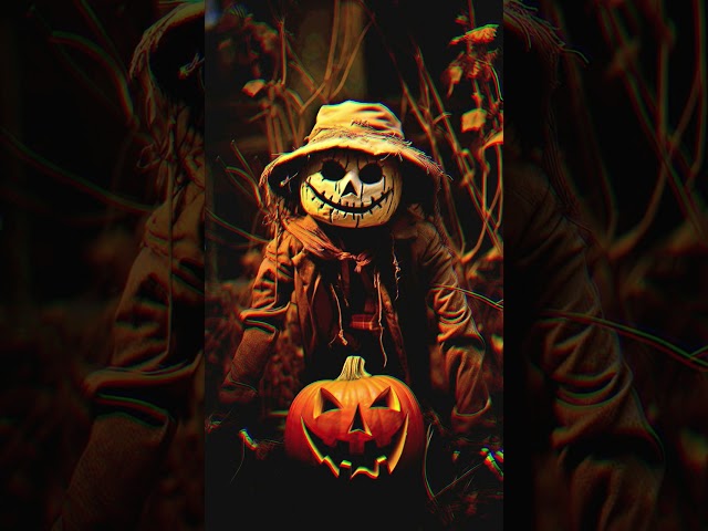 Halloween Fireplace 🎃 With Spooky Halloween Instrumental Music 👻