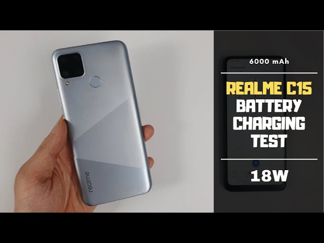 Realme C15 Qualcomm Edition Battery Charging test 0% to 100% | 18W fast charger 6000 mAh