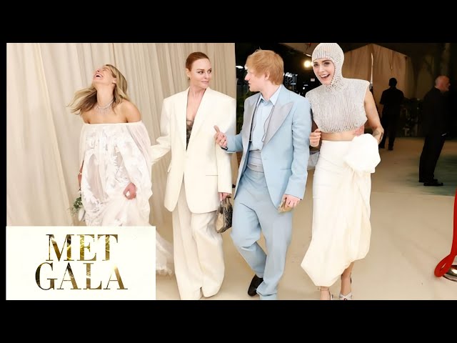 See Ed Sheeran and Wife Cherry Seaborn’s Rare PDA Moment at the 2024 Met Gala | Celeb