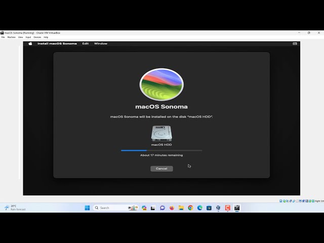 How to Install macOS Sonoma on Windows 11 via VirtualBox