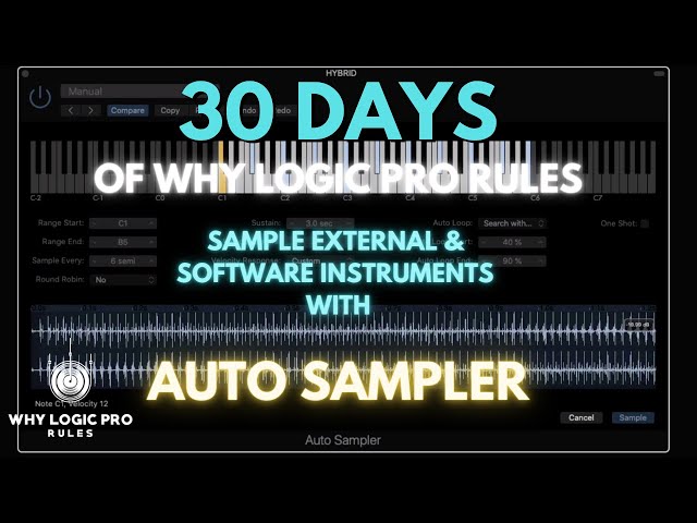 Auto Sampler - Sample Your Hardware & Software Instruments in Logic!