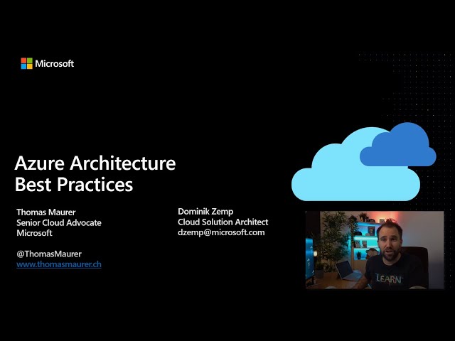 Azure Architecture Best Practices Virtual Event
