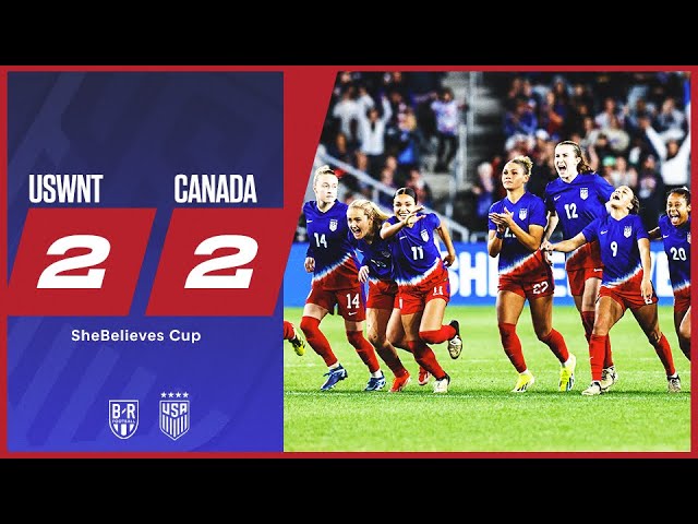 USWNT beat Canada on penalties to win SheBelieves Cup | USWNT 2-2 Canada | Official Game Highlights