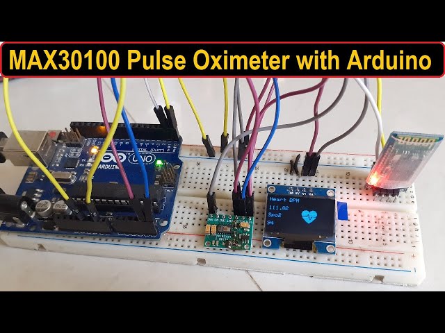 Blood Oxygen & Heart Rate Measurement with MAX30100/02 Pulse Oximeter & Arduino