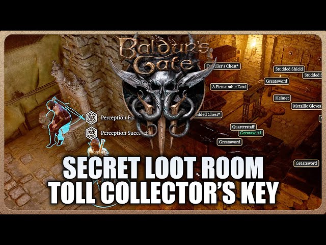 Baldur's Gate 3 - Secret Loot Room Act 1 (Toll Collector’s Key)