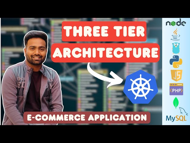Deploy an E Commerce Three Tier application on AWS EKS | 8 Services and 2 Databases